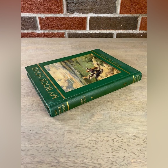 Old OVER THE HILLS OF MY BOOK HOUSE Book FAIRY TALES JACK / BEANSTALK THUMBELINA - Picture 4 of 14